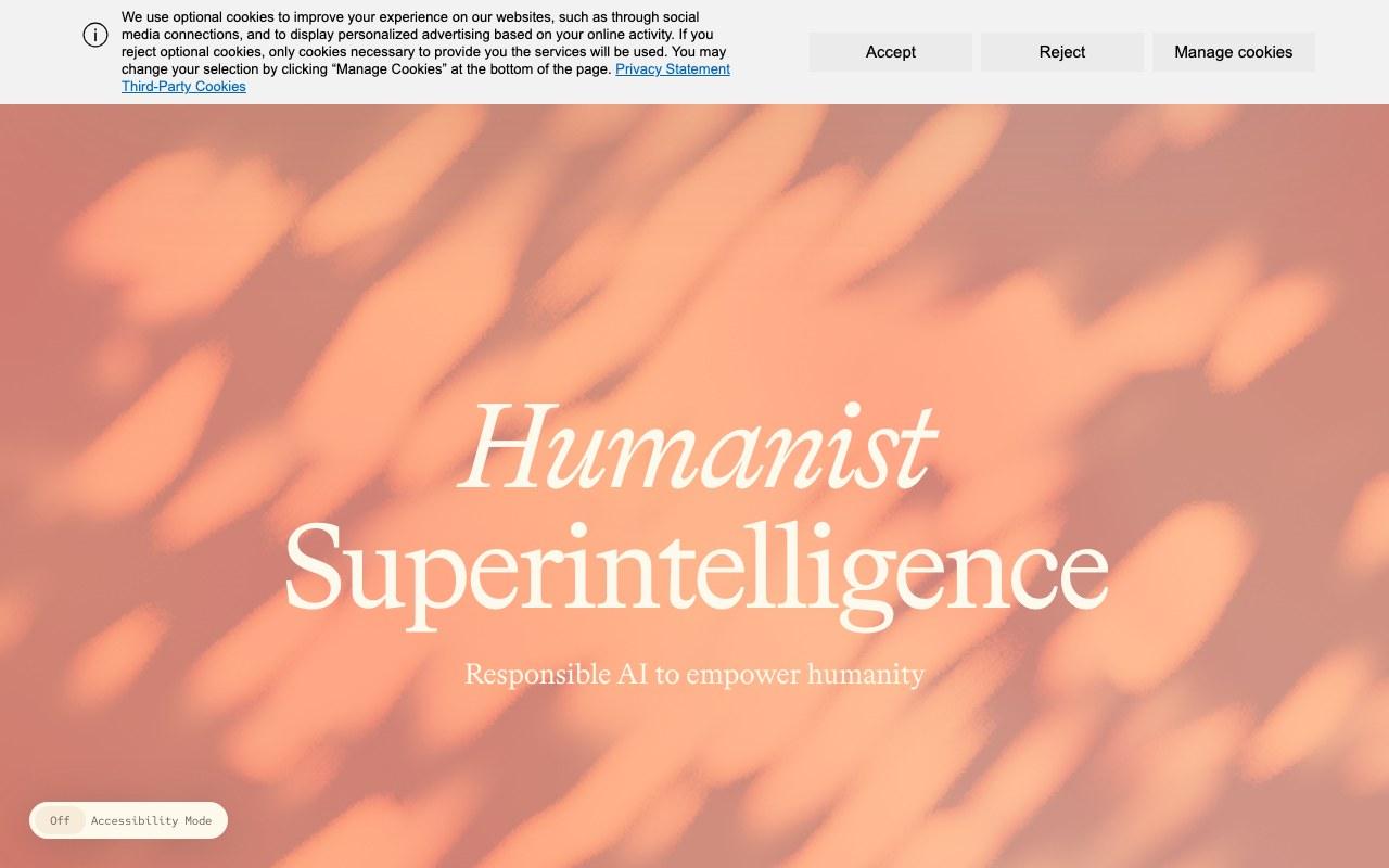 Screenshot der Microsoft MAI-Website