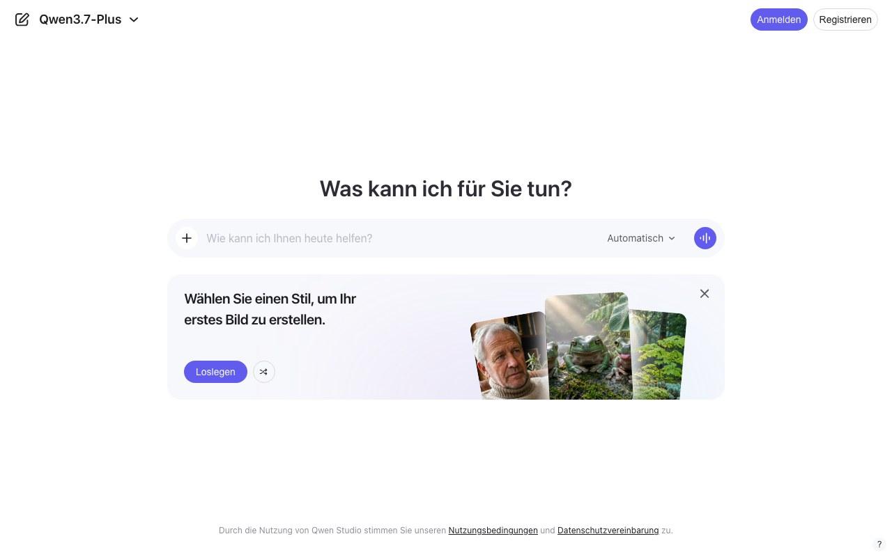 Screenshot der Qwen3.6-Max-Website